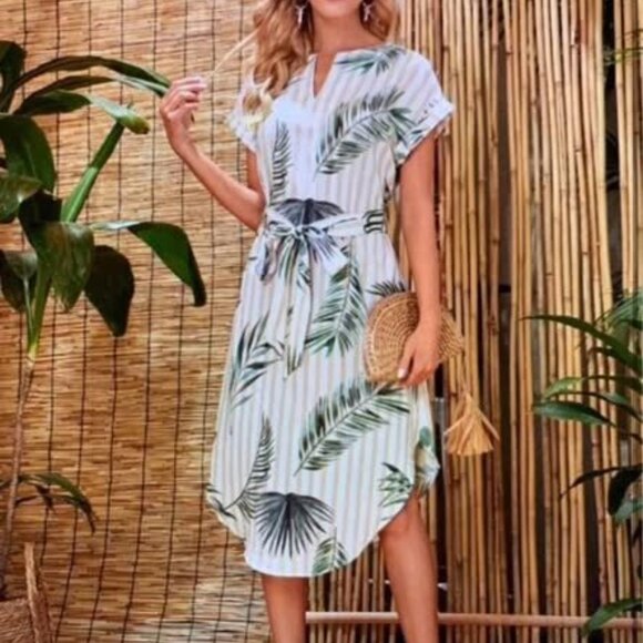 Ladies XL tropical print dress - Picture 9 of 13